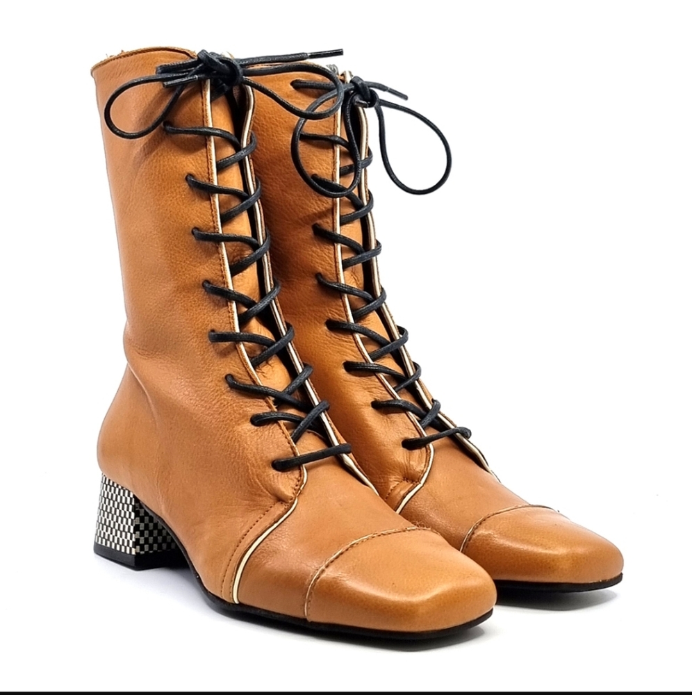 Mod Shoes The Gina in French Mustard Soft Leather size 6